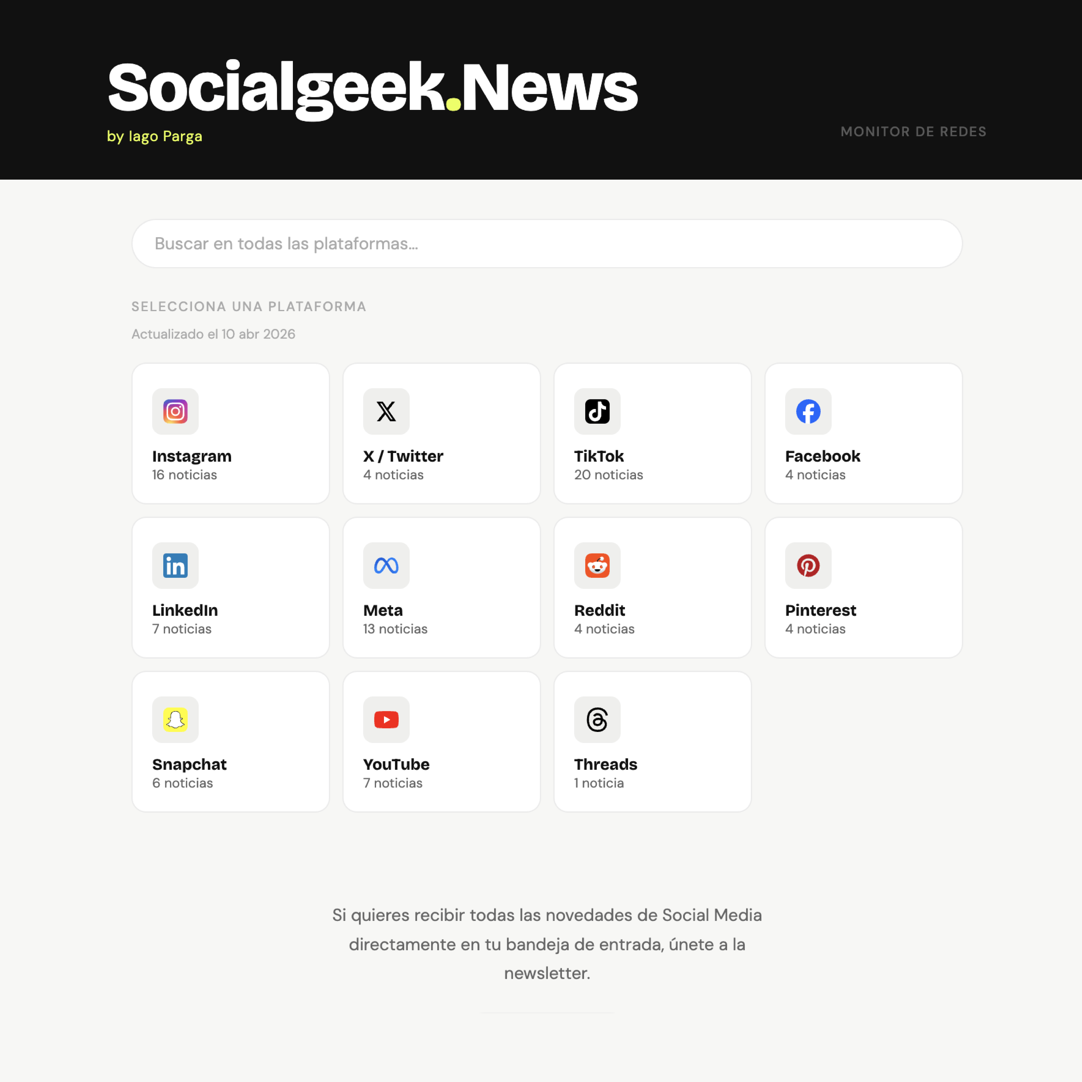 SocialGeek News
